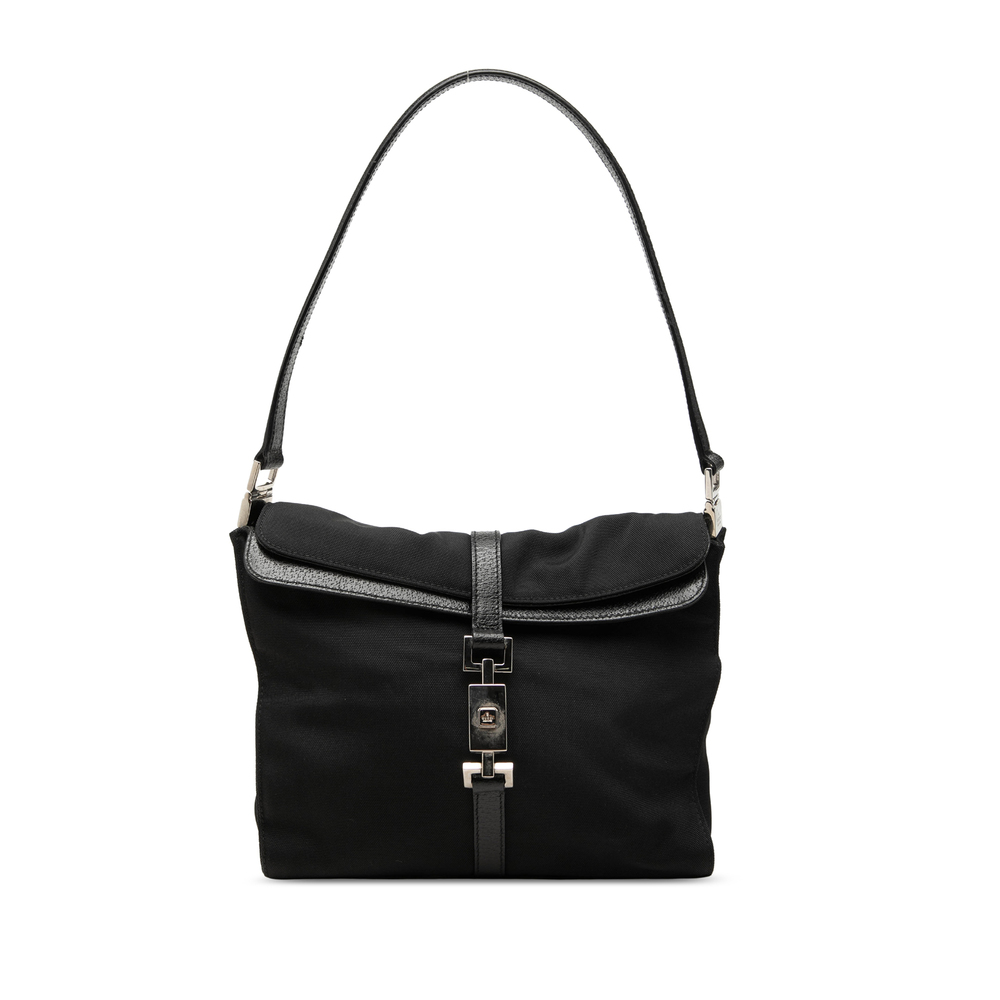 Pre-Loved Gucci Canvas Jackie Shoulder Bag
